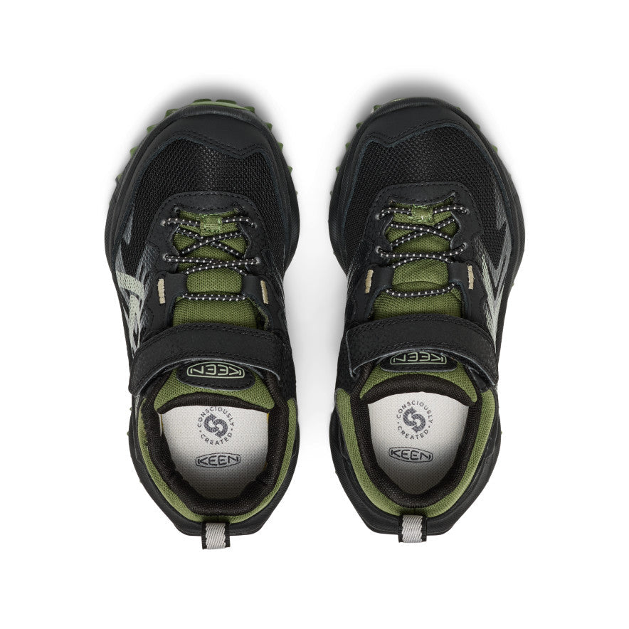 Keen Little Kids' Zionic Waterproof Shoe | Black/Bronze Green