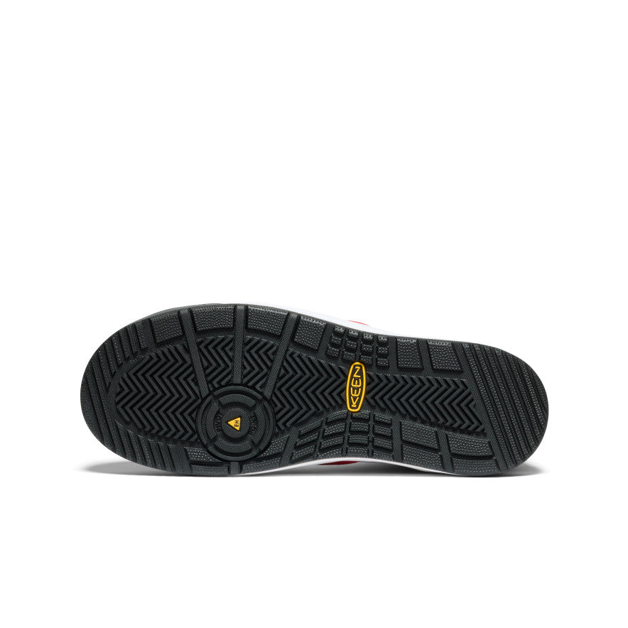 Keen Men's Overton Mid Work Shoe (Carbon Toe) | Steel Grey/Black