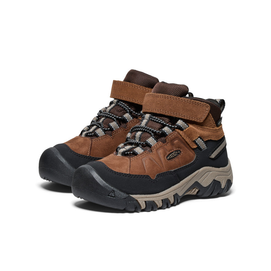 Keen Little Kids' Targhee IV Waterproof Hiking Boot | Bison/Brindle