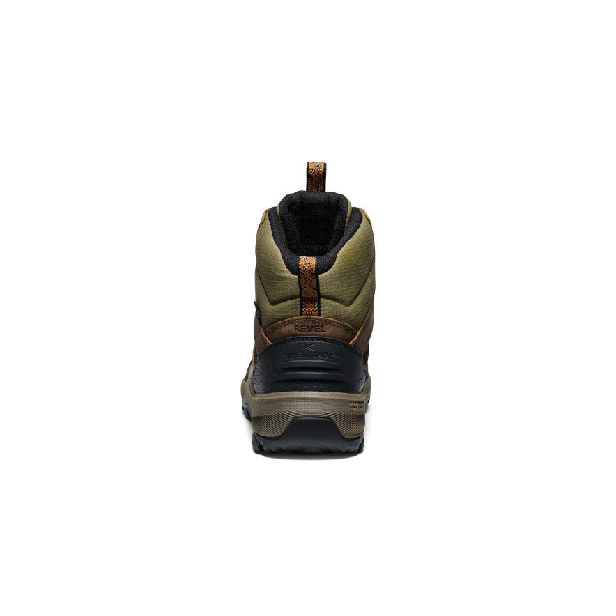 Keen Men's Revel IV Polar Waterproof Boot | Bison/Orange Pepper
