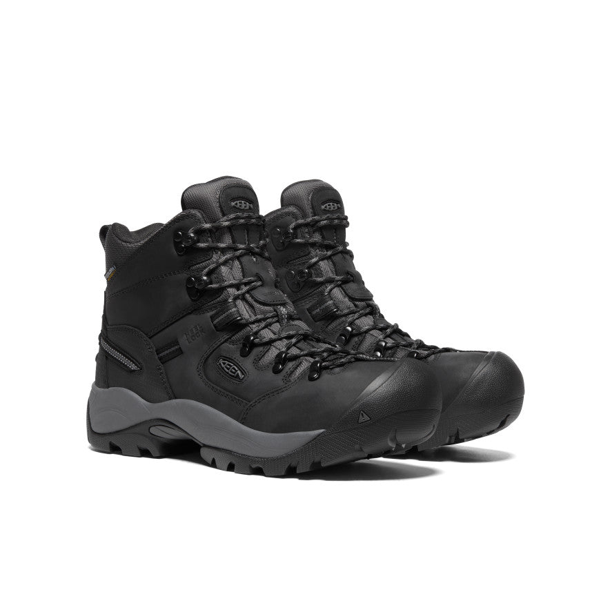 Keen Men's Pittsburgh Energy 6" Waterproof Boot (Carbon Toe) | Black/Forged Iron