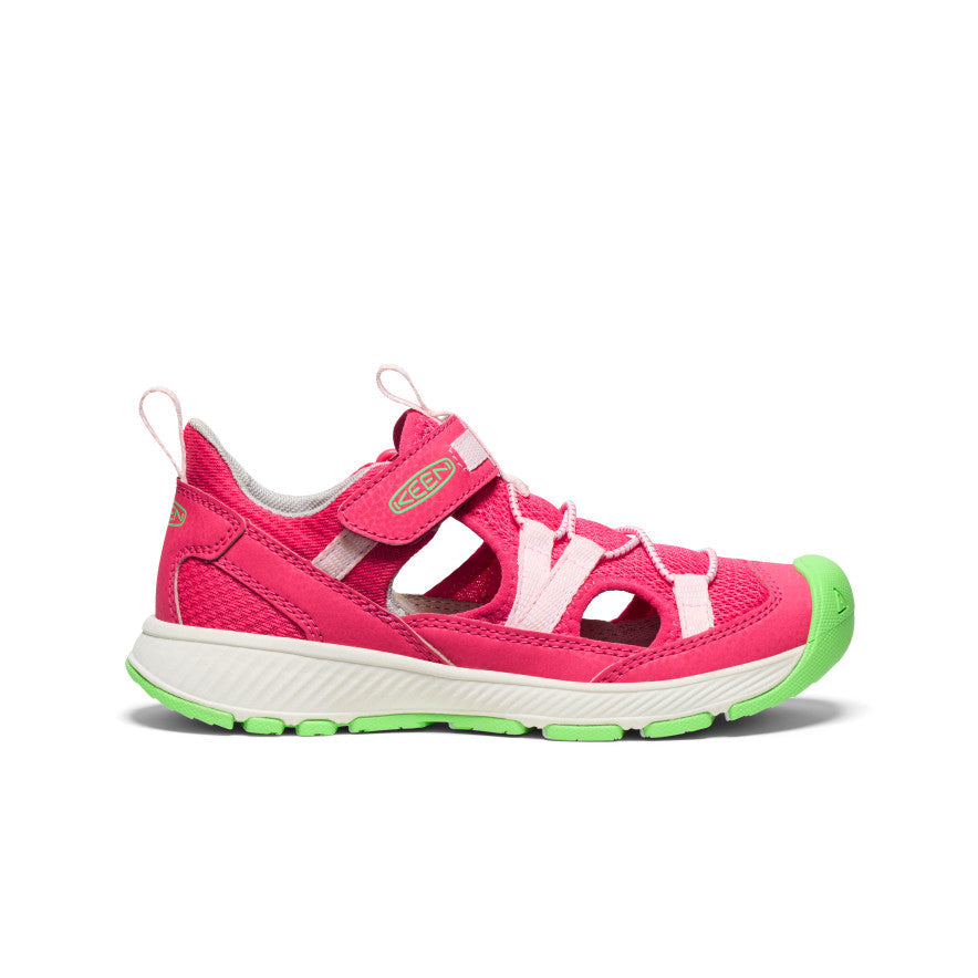 Keen Big Kids' Motozoa Sandal | Raspberry/Giggle Pink