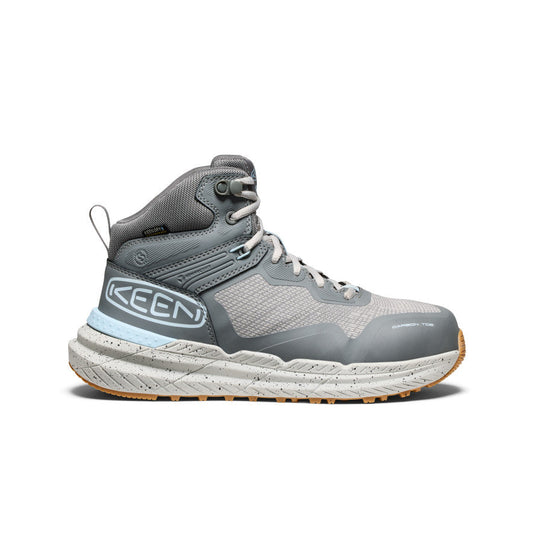 Keen Women's Synchro Waterproof Work Boot (Carbon Toe) | Steel Grey/Gum
