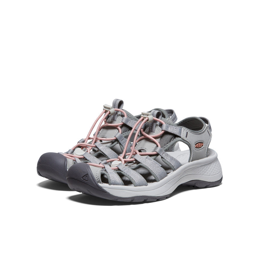 Keen Women's Astoria West Sandal | Grey/Coral