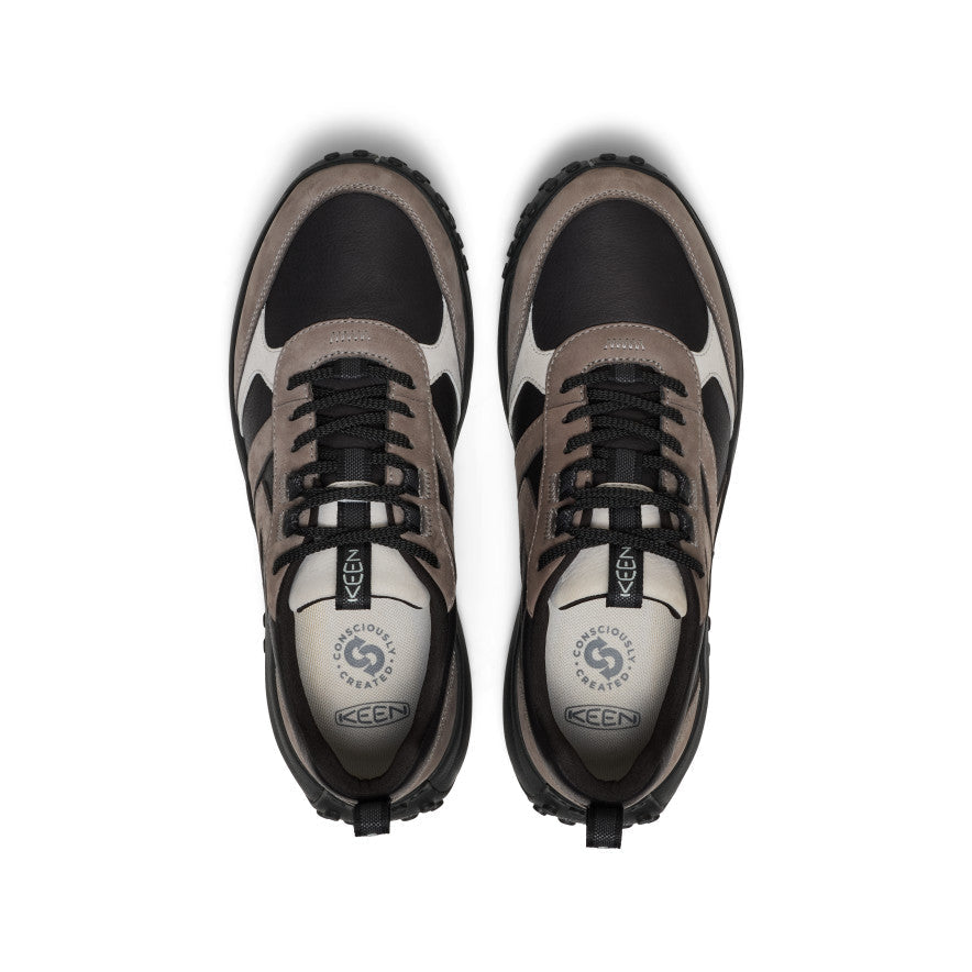 Keen Men's KS86 Leather Sneaker | Black/Steel Grey