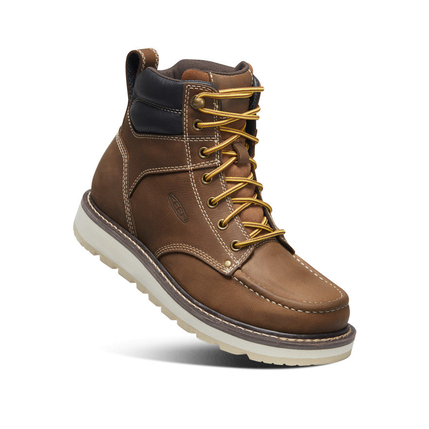 Keen Men's Cincinnati 6" Boot (Soft Toe) | Belgian/Sandshell