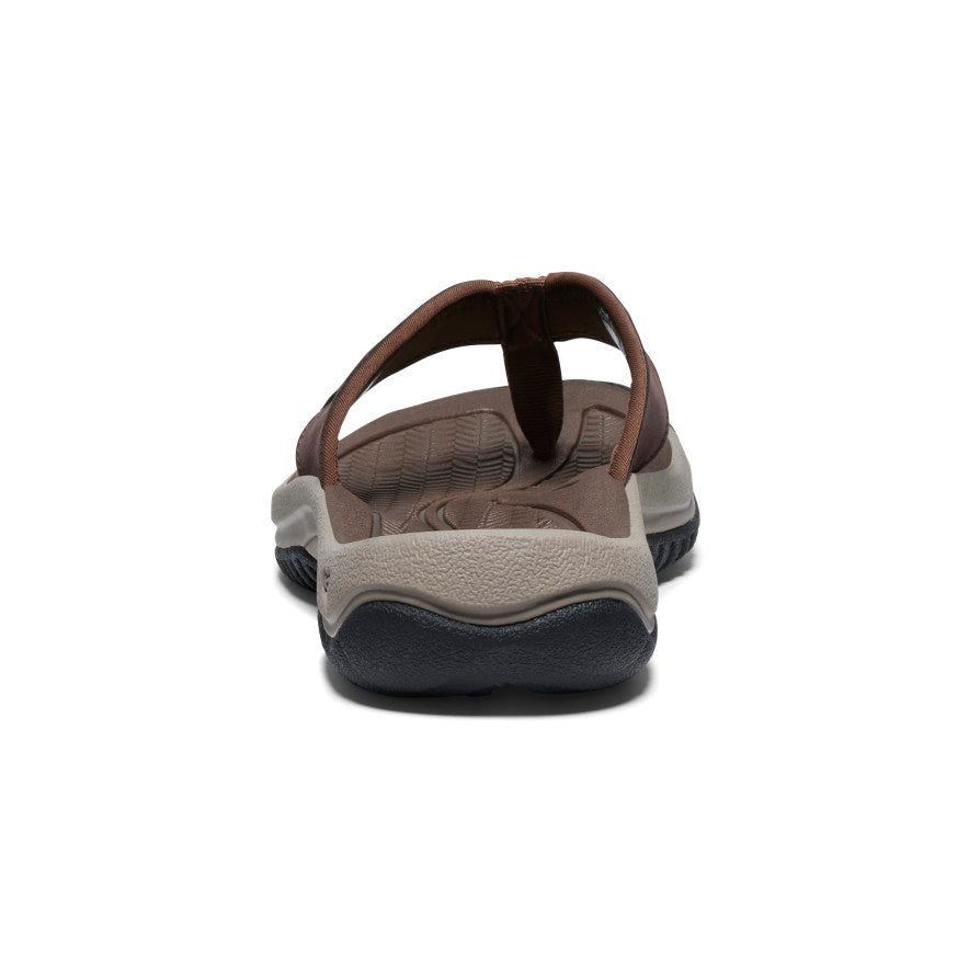 Keen Men's Kona Leather Flip-Flop | Java/Dark Earth
