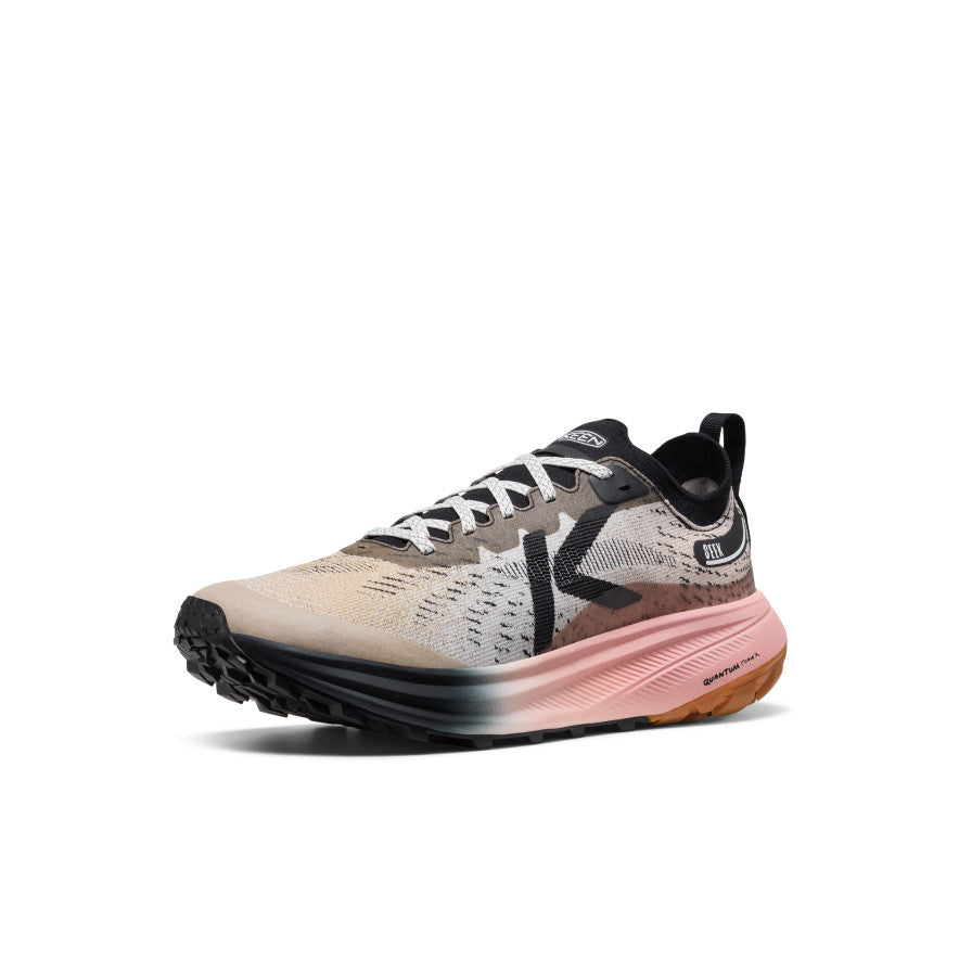 Keen Men's Seek Trail Running Shoe | Black/Sunset Sand