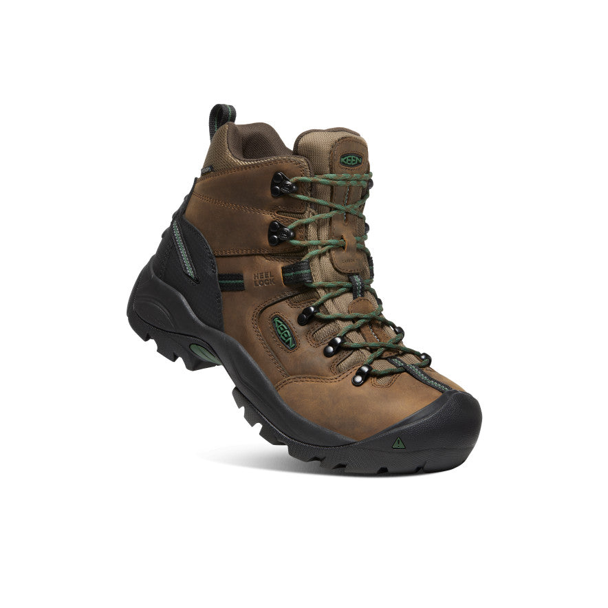 Keen Men's Pittsburgh Energy 6" Waterproof Boot (Carbon Toe) | Cascade Brown/Greener Pastures