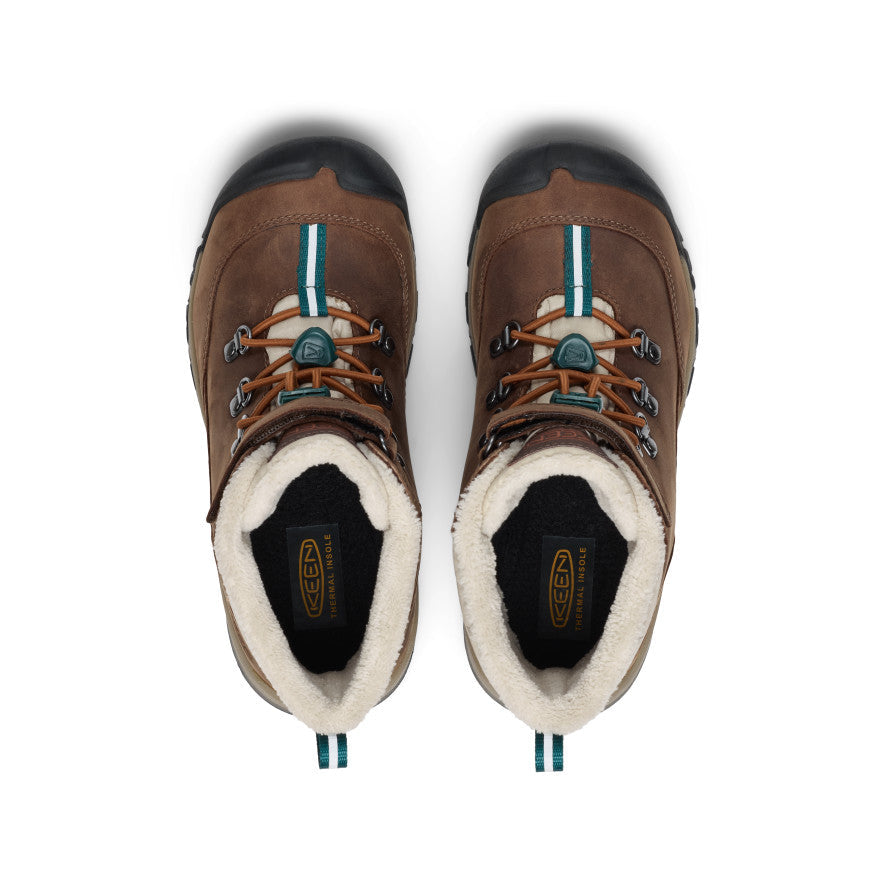 Keen Big Kids' Kanibou Waterproof Winter Boot | Dark Earth/Roasted Pecan