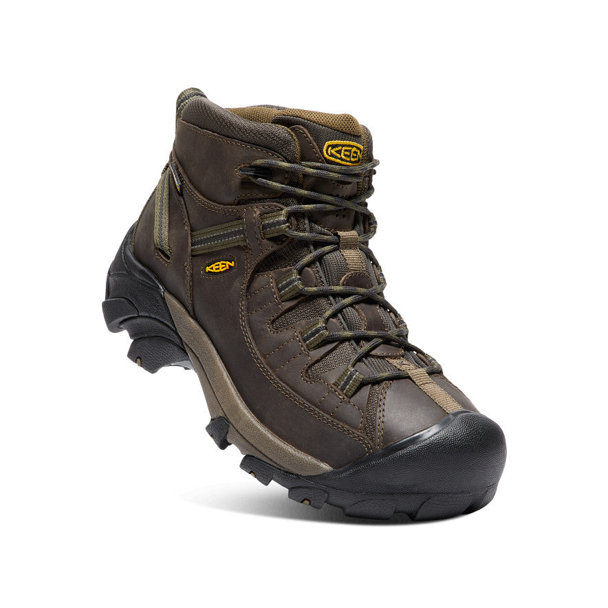 Keen Men's Targhee II Mid Waterproof Hiking Boots | Canteen/Dark Olive