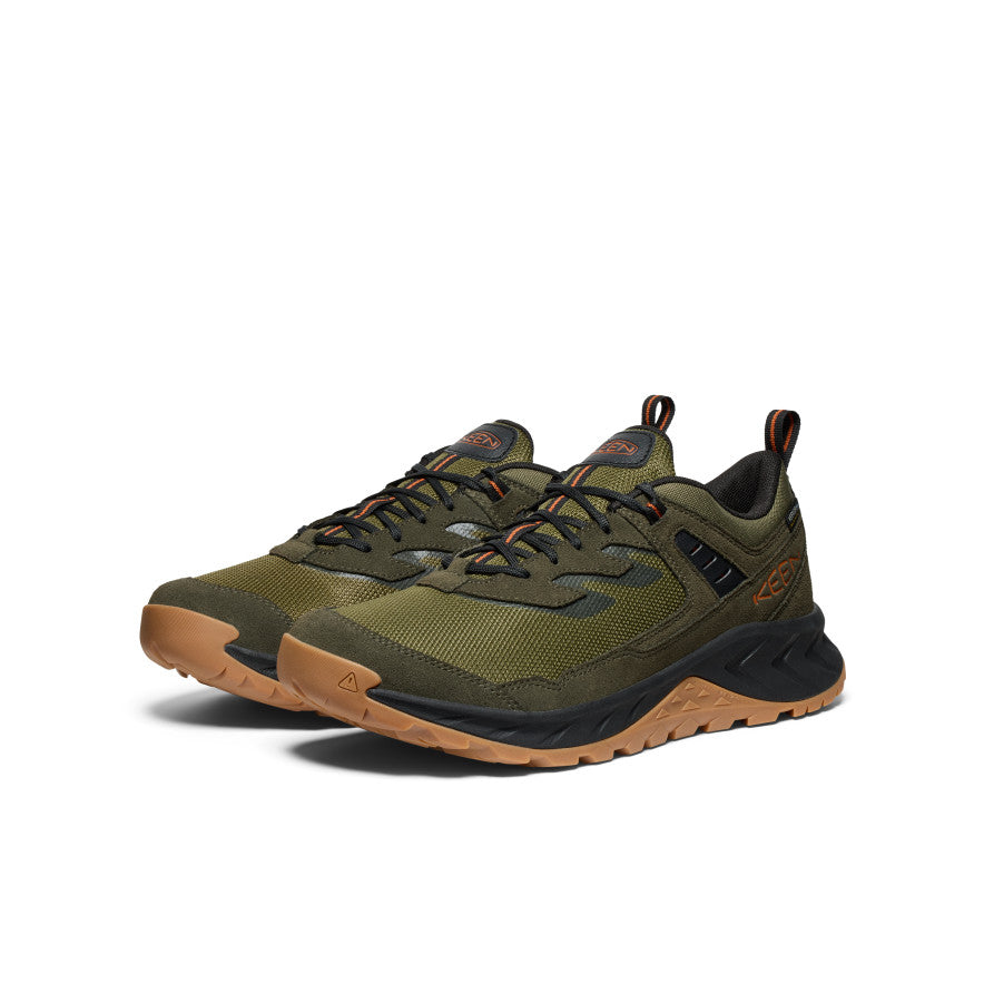 Keen Men's Hightrail Waterproof Hiking Shoe | Winter Moss/Gold Flame
