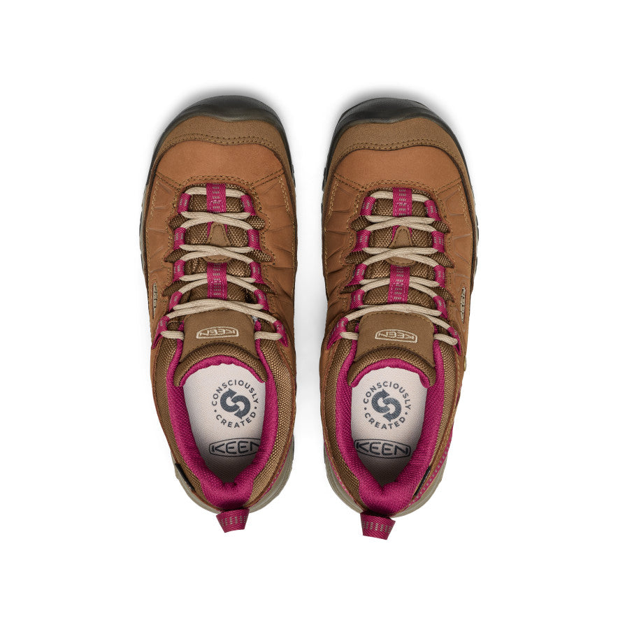 Keen Women's Targhee IV Waterproof Hiking Shoe | Bison/Beaujolais