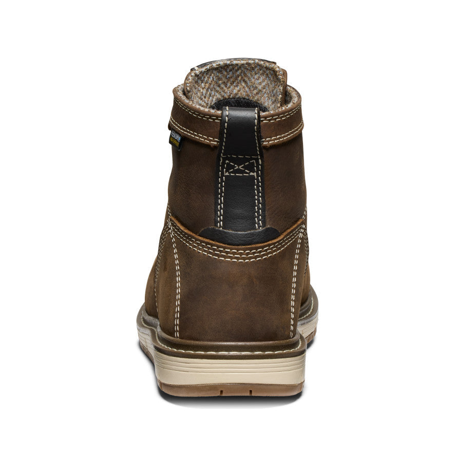 Keen Women's San Jose 6" Waterproof Boot (Aluminum Toe) | Cascade Brown/Gum