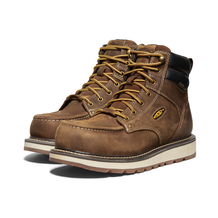 Keen Men's Cincinnati 6" Waterproof Boot (Carbon Toe) | Belgian/Sandshell