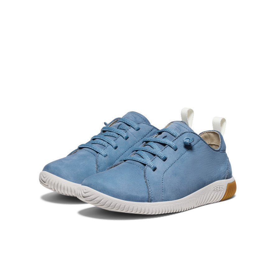 Keen Big Kids' KNX Leather Sneaker | Coronet Blue/Vapor