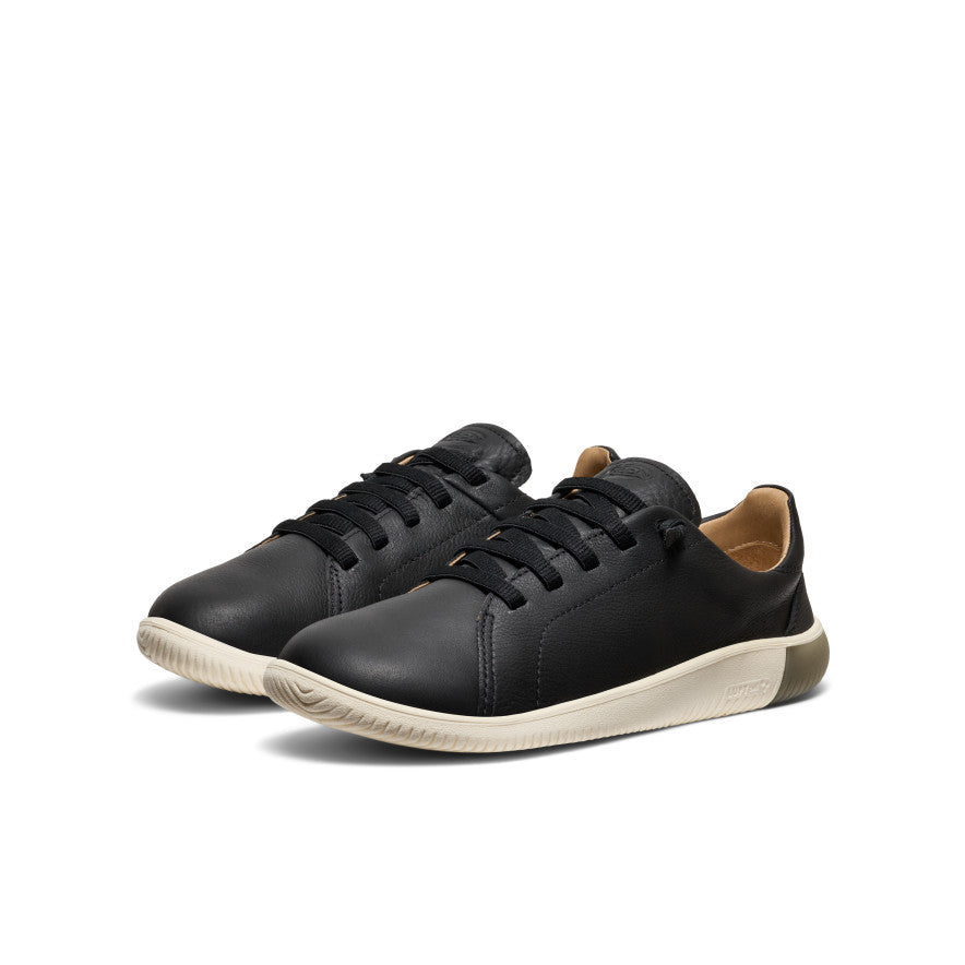 Keen Men's KNX Leather Sneaker | Black/Star White