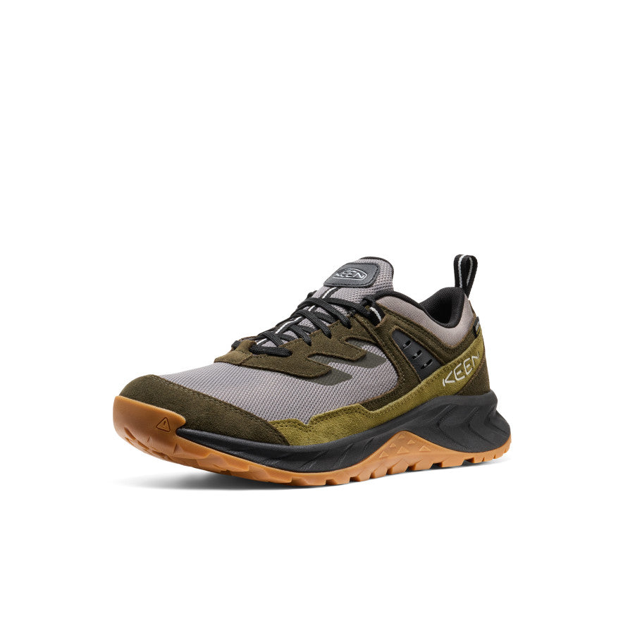 Keen Men's Hightrail Waterproof Hiking Shoe | Steel Grey/Forest Night