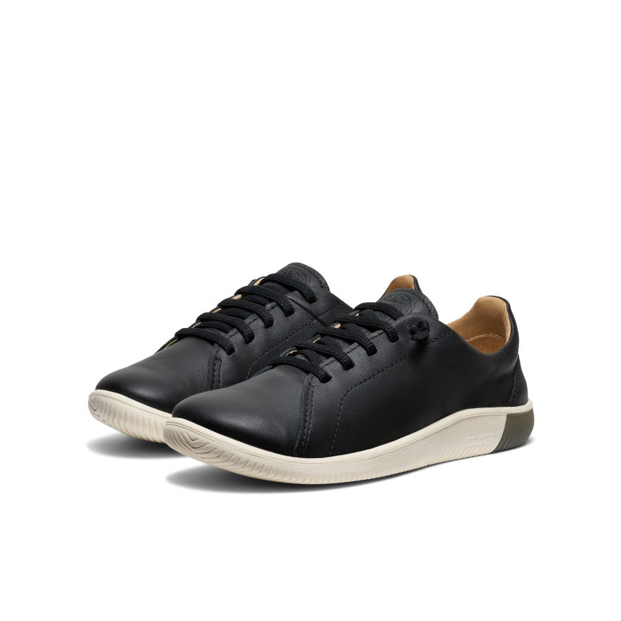 Keen Women's KNX Leather Sneaker | Black/Star White