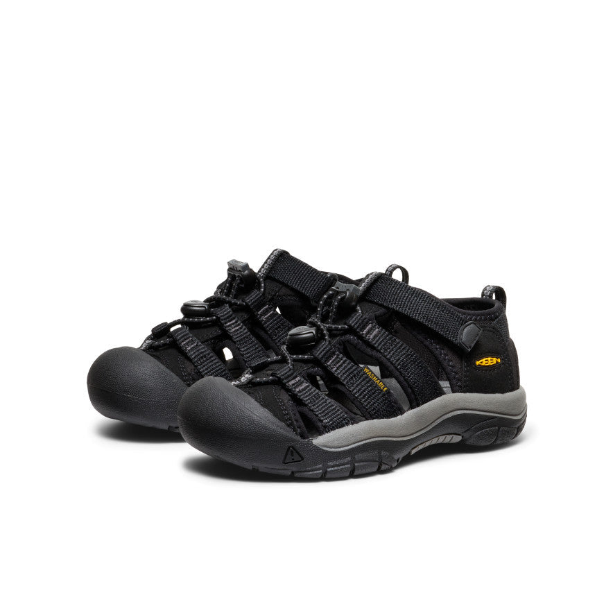  Little Kids' Newport H2 | Black/KEEN Yellow