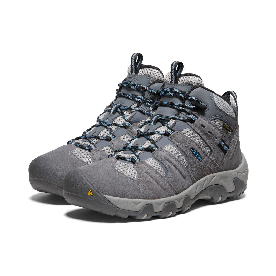 Keen Women's Headout Waterproof Hiking Boot | Steel Grey/Blue Heaven