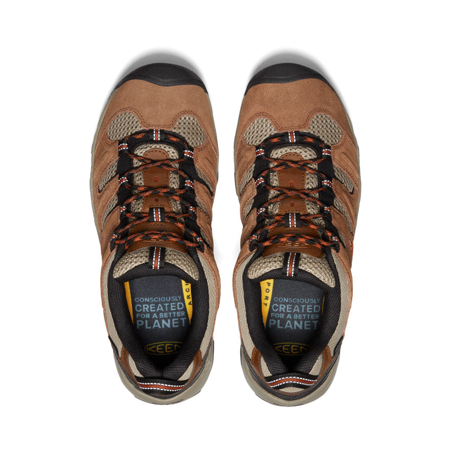 Keen Men's Headout Waterproof Hiking Shoe | Bison/Fossil Orange