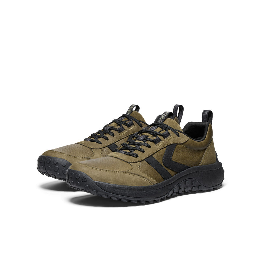 Keen Men's KS86 Leather Sneaker | Dark Olive/Black