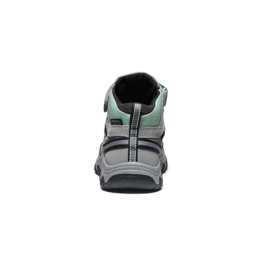 Keen Little Kids' Targhee IV Waterproof Hiking Boot | Alloy/Granite Green