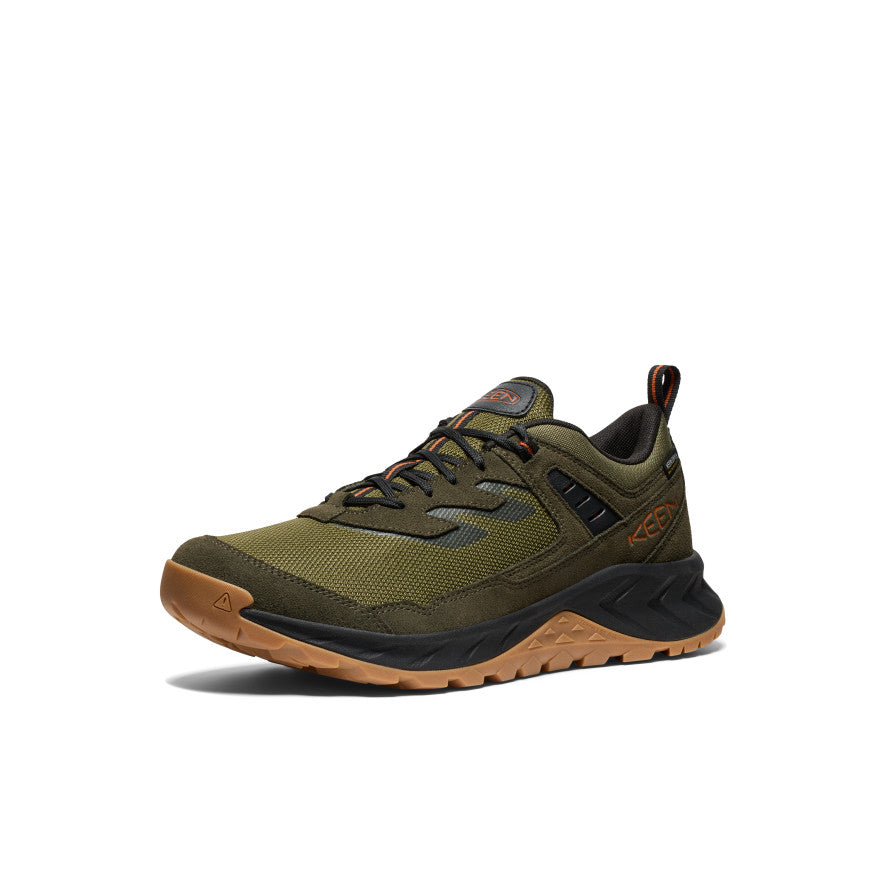 Keen Men's Hightrail Waterproof Hiking Shoe | Winter Moss/Gold Flame