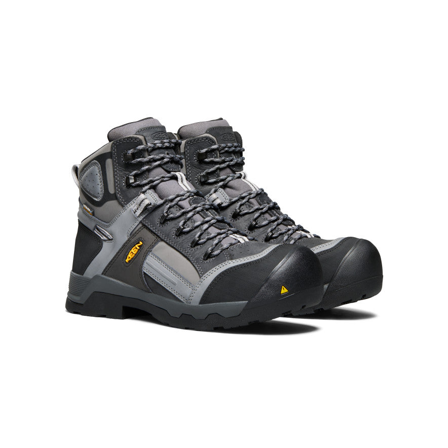 Keen Men's Davenport 6" Insulated Waterproof Boot (Composite Toe) | Magnet/Steel Grey