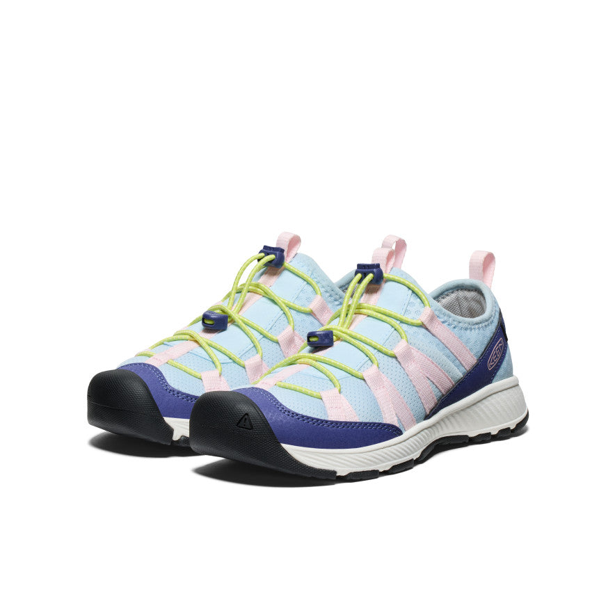 Keen Big Kids' Motozoa Sneaker | Skipper Blue/Giggle Pink
