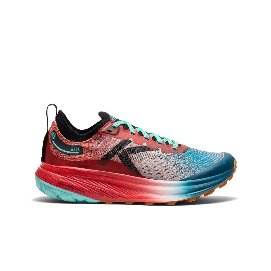 Keen Women's Seek Trail Running Shoe | Grenadine/Ocean Depths