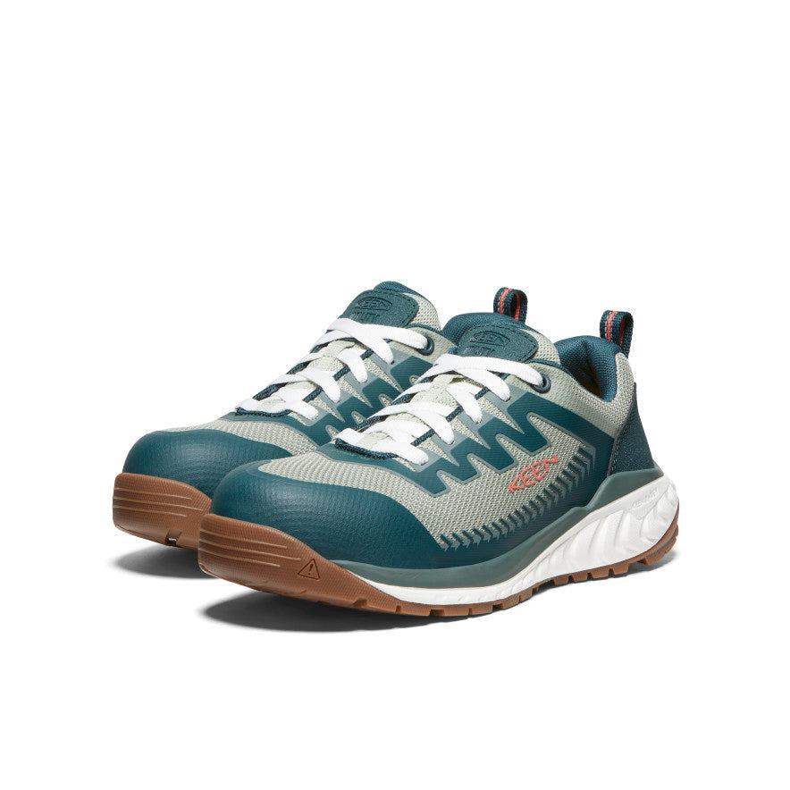 Keen Women's Arvada Work Sneaker (Carbon Toe) | Sea Moss/Desert Sage