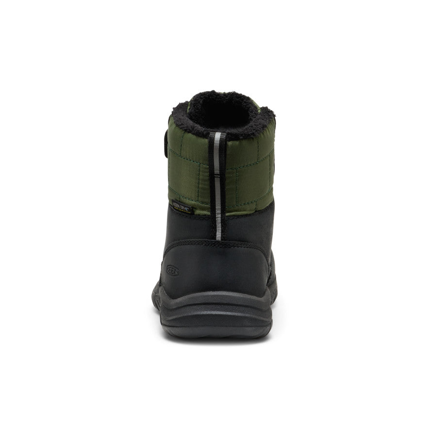 Keen Little Kids' Kanibou Waterproof Winter Boot | Black/Bronze Green