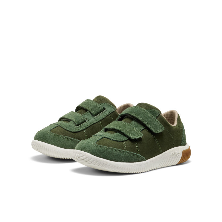 Keen Little Kids' KNX T-Toe Sneaker | Bronze Green/Star White