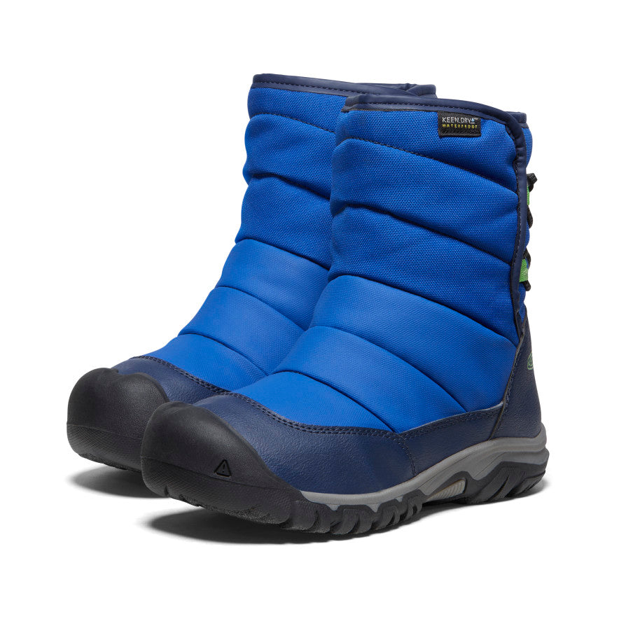 Keen Big Kids' Puffrider Waterproof Winter Boot | Naval Academy/Surf