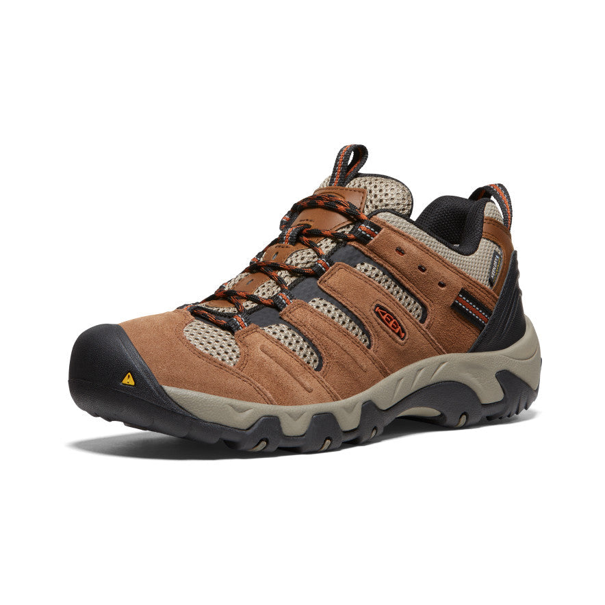 Keen Men's Headout Waterproof Hiking Shoe | Bison/Fossil Orange