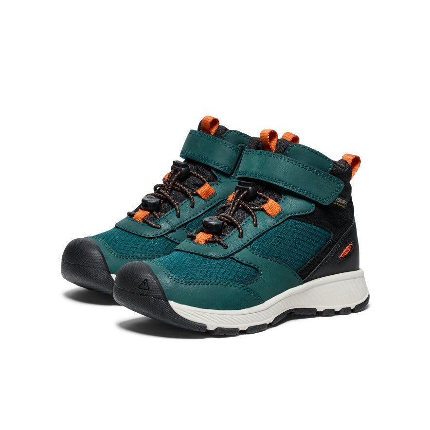 Keen Little Kids' Skua Waterproof Boot | Ponderosa Pine/Gold Flame