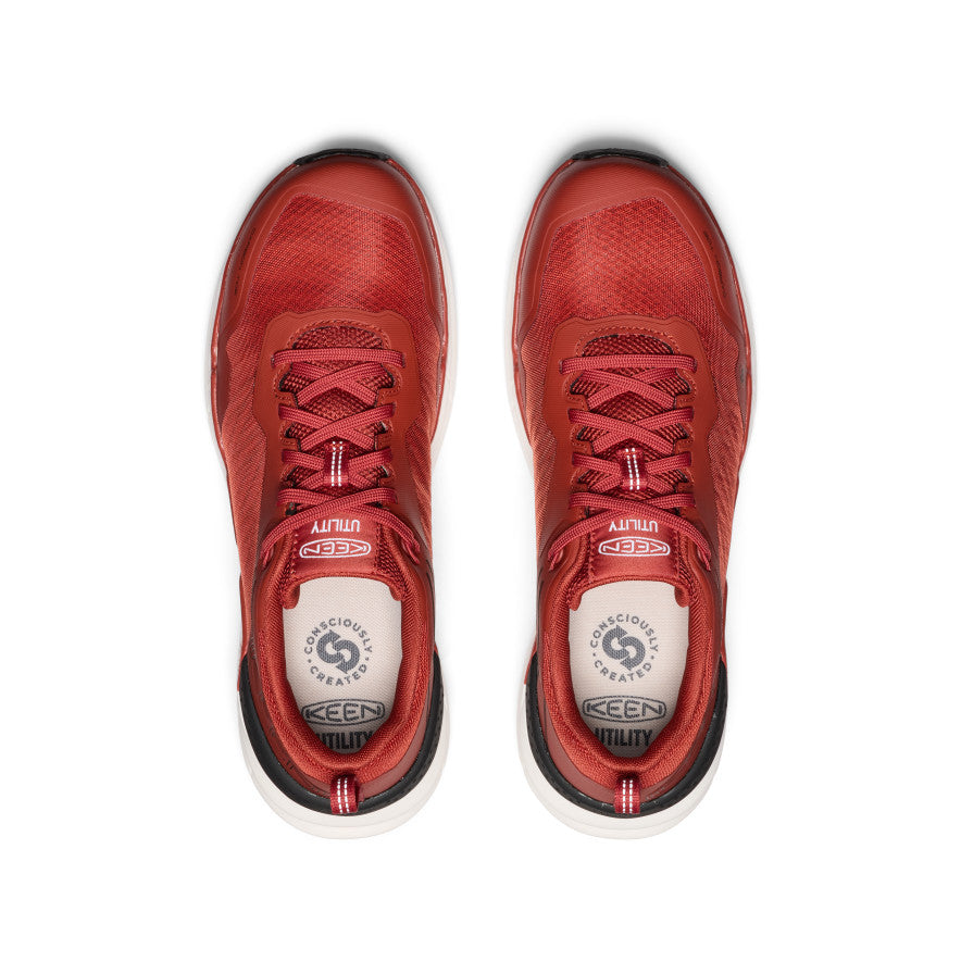 Keen Men's Speedworks Work Sneaker (Carbon Toe) | Red Ochre/Black