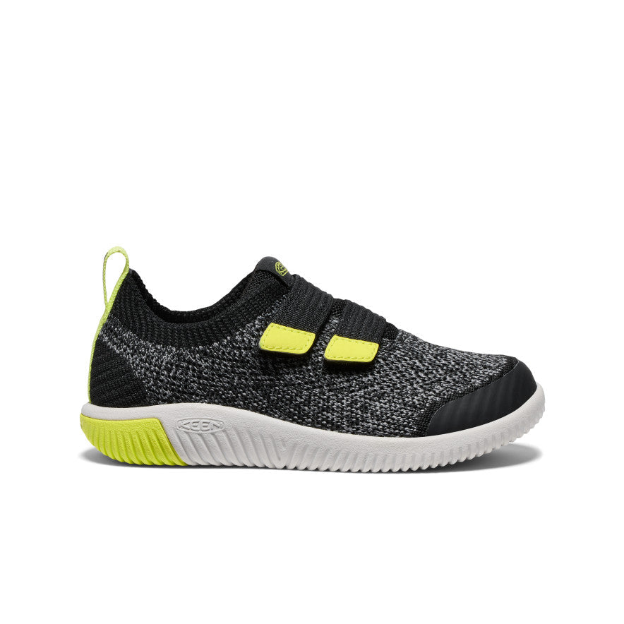 Keen Little Kids' KNX Knit Double Strap | Black/Evening Primrose