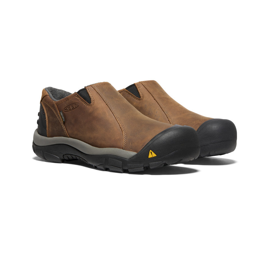 Keen Men's Brixen Waterproof Low | Slate Black/Madder Brown